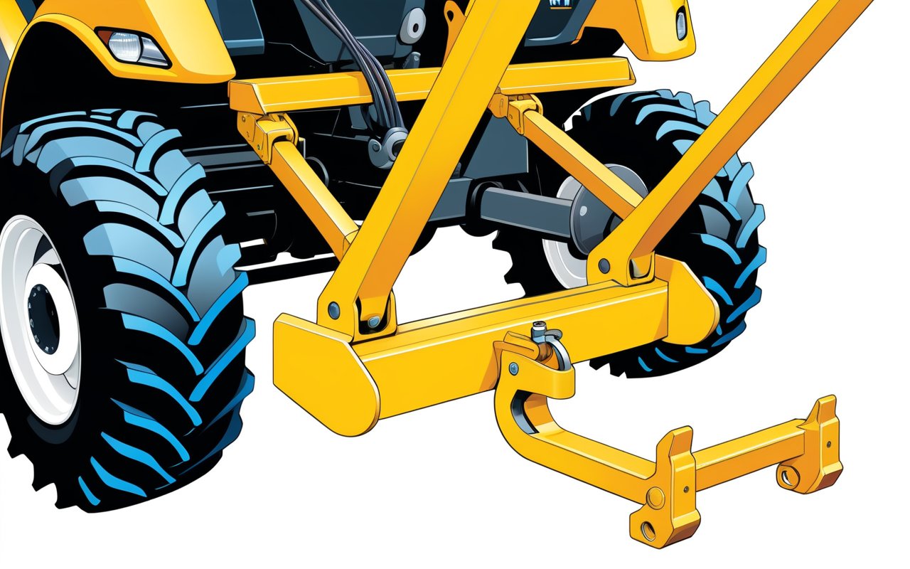 Инновационные крюки для быстрого монтажа навески плуга на New Holland T6