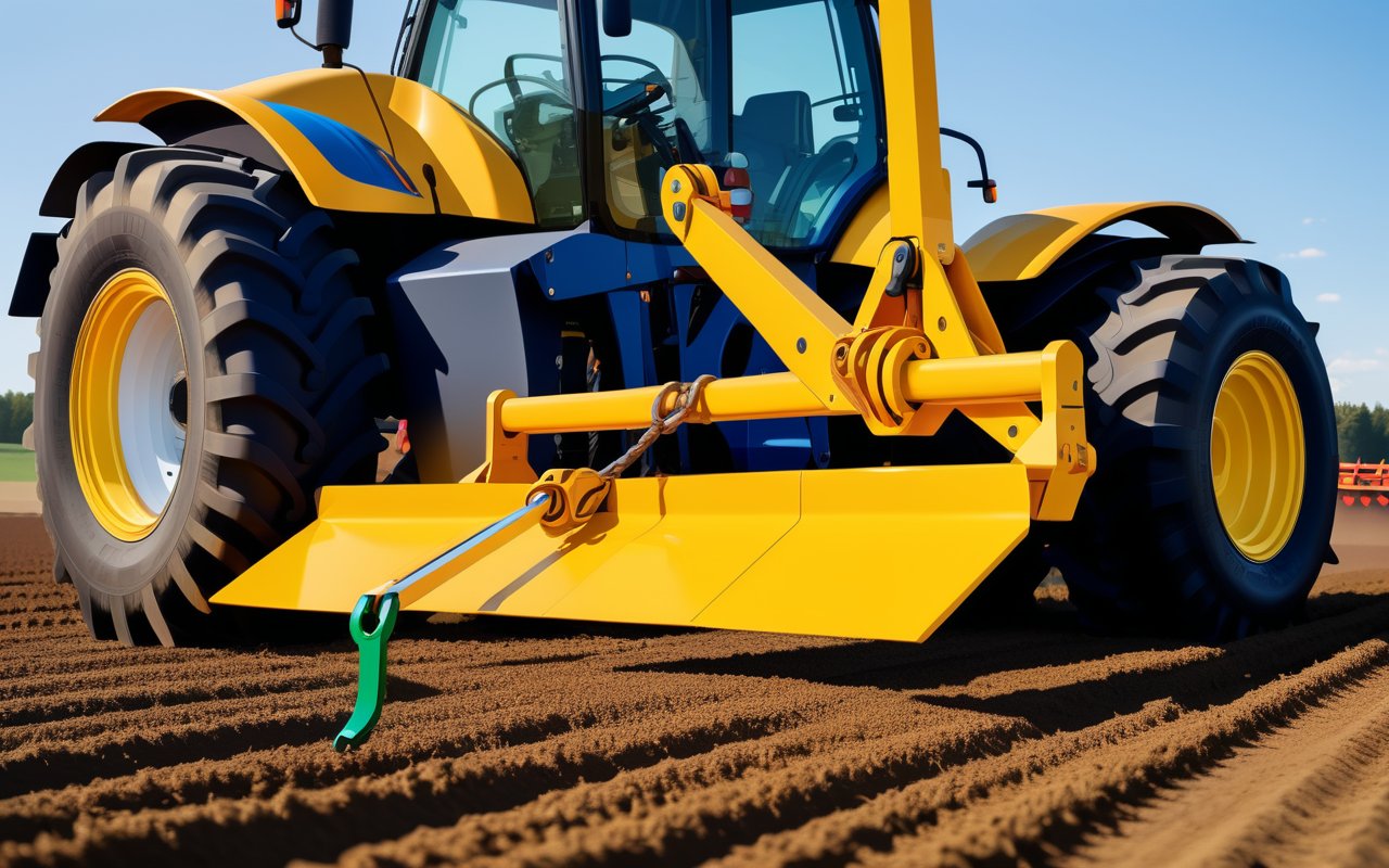 Инновационные материалы для облегчения монтажа навески плуга на New Holland T6.